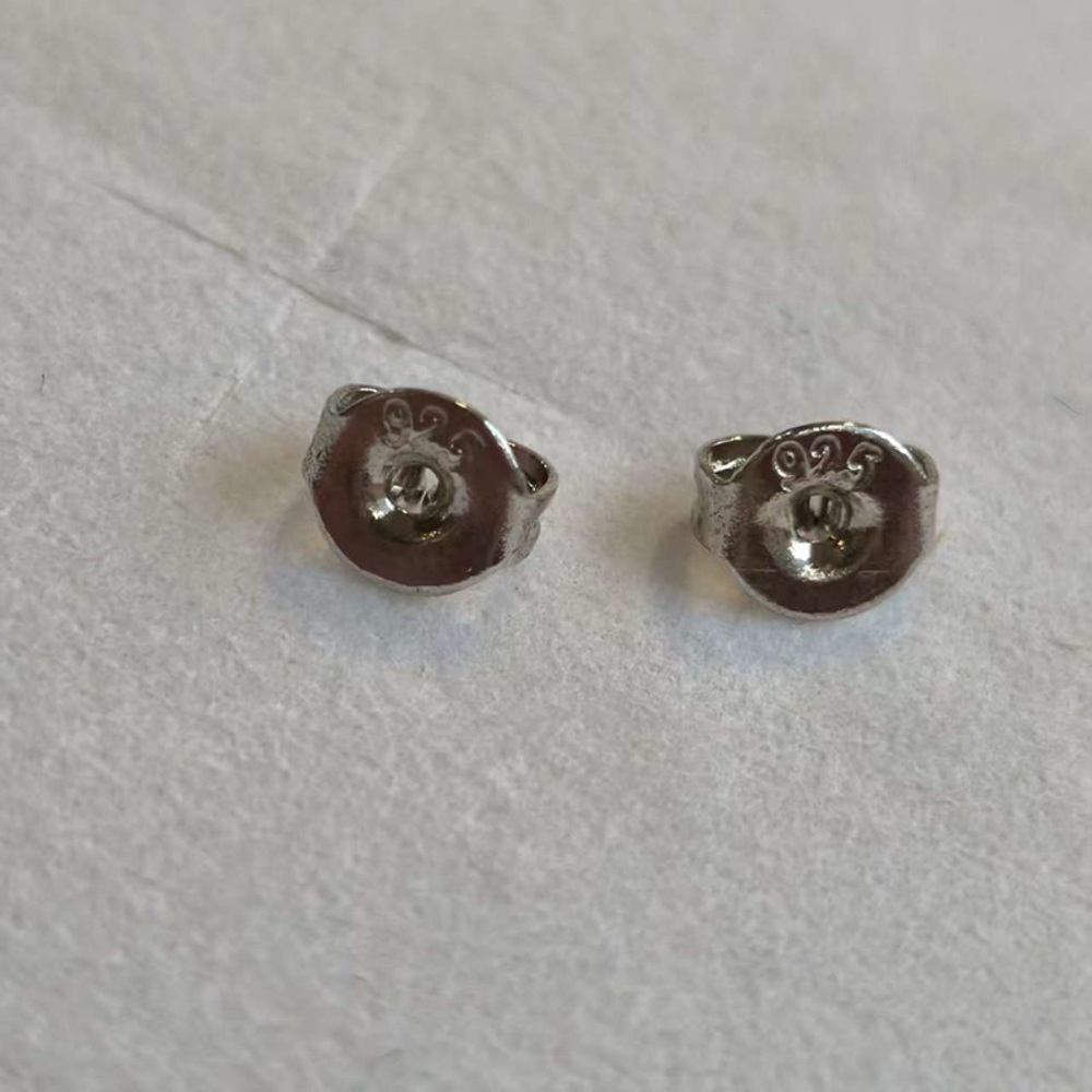 Tiffany & Co. Sterling Silver Love Studs Earrings - Picture 4 of 7